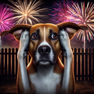 hond vuurwerk